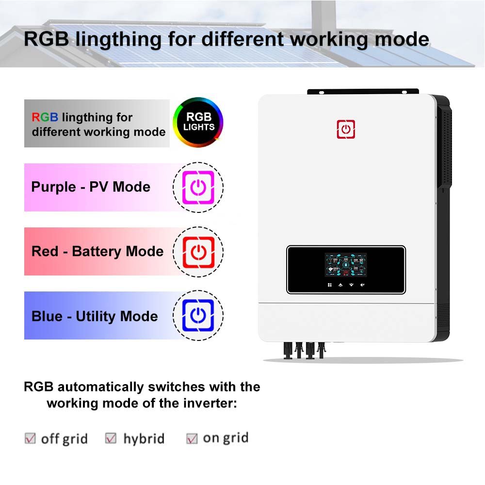 NEXT POWER MAX Hybrid On/Off Grid Solar System 48V 160A MPPT Inverter 4.2kw-10.2kw Pure Sine Wave Solar Inverters