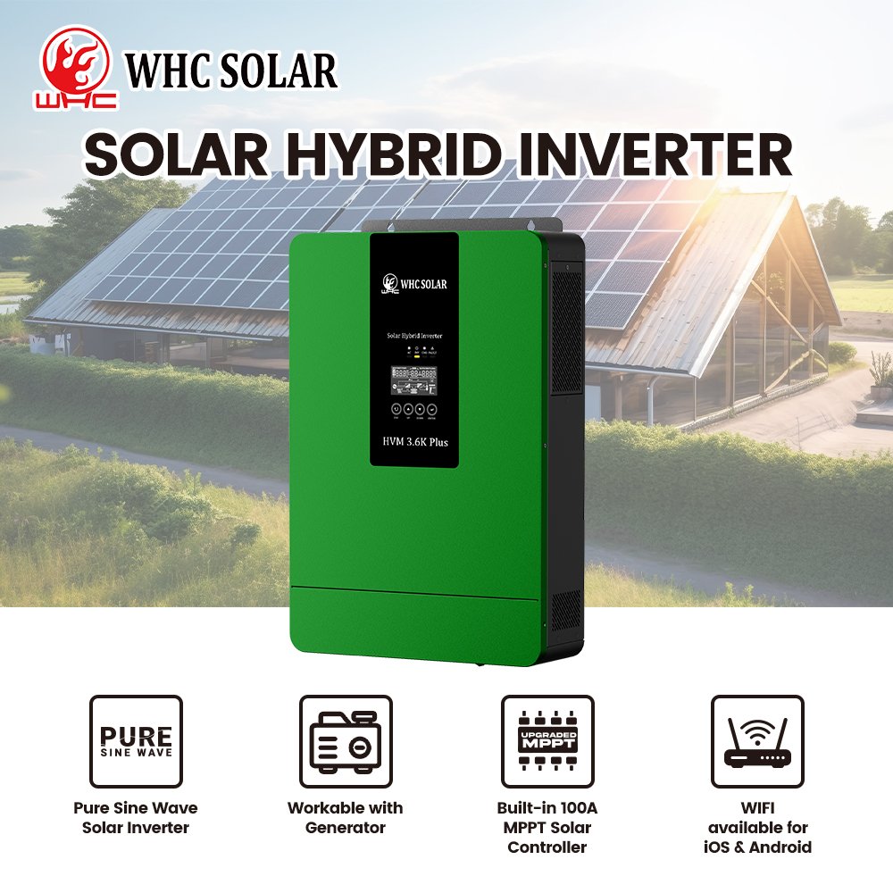 3.6Kw Pure Sine Wave Hybrid Solar Inverter 24 Volt To 220 Volt Off Grid Solar Inverter For Solar Power System