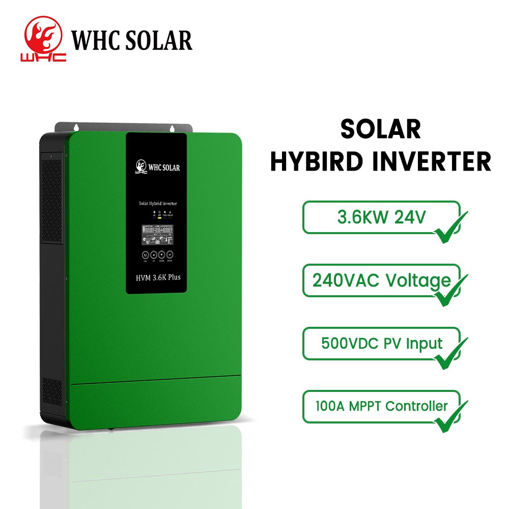 3.6Kw Pure Sine Wave Hybrid Solar Inverter 24 Volt To 220 Volt Off Grid Solar Inverter For Solar Power System