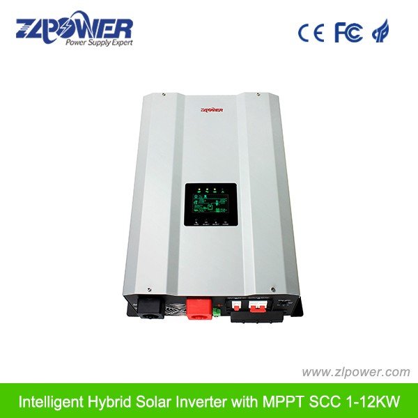 ZLPOWER OEM High Quality GS 4kw 5kw 6kw Solar Off grid Hybrid Inverter with MPPT Charge Controller