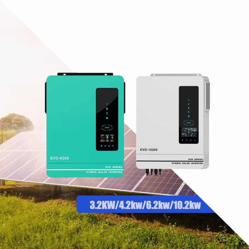 4.2kw 6.2kw 10.2kw On Off Grid Pure Sine Wave MPPT Hybrid Solar Inverter 4000w 6000w Solar Charging Controller for Home