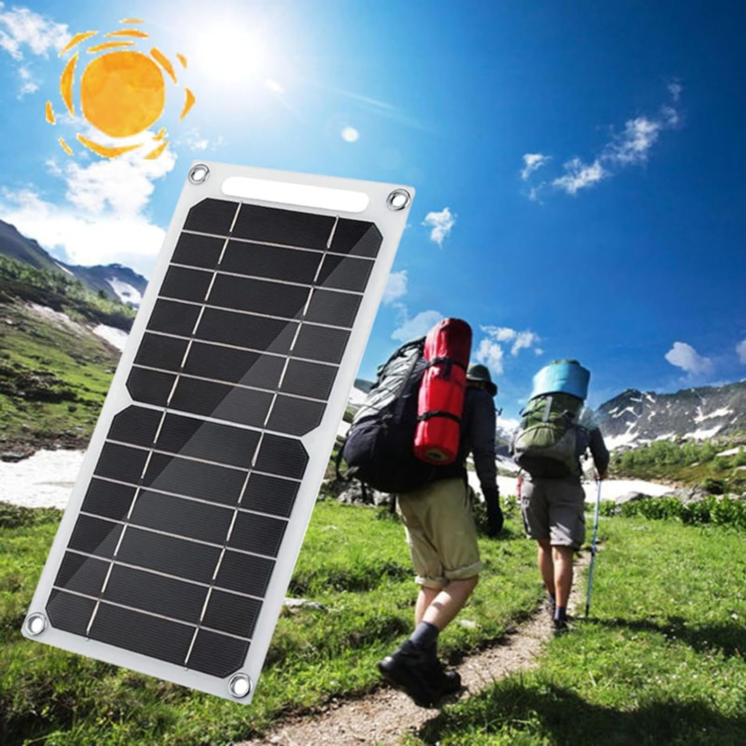 6W Flexible Power Charging Panel USB Interface Mobile Phones Battery Outdoor Hiking Fishing Camping Portable Solar Panel Charger