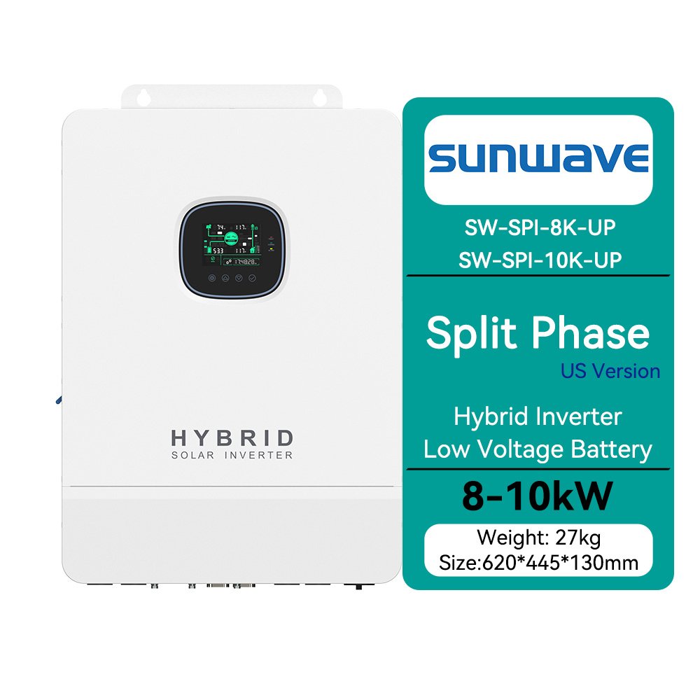 Sunwave SW SPI 8-10K-U American Market Home Energy Storage System 5kWh 10Kwh 15kWh Hybrid Solar Inverter