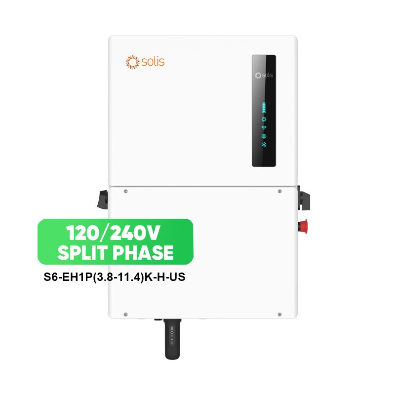 Solis S6-EH1P(3.8-11.4)K-H-US Single Phase 3.8kw 5kw 7.6kw 10kw 11.4kw High Voltage Energy Storage Solar Inverters