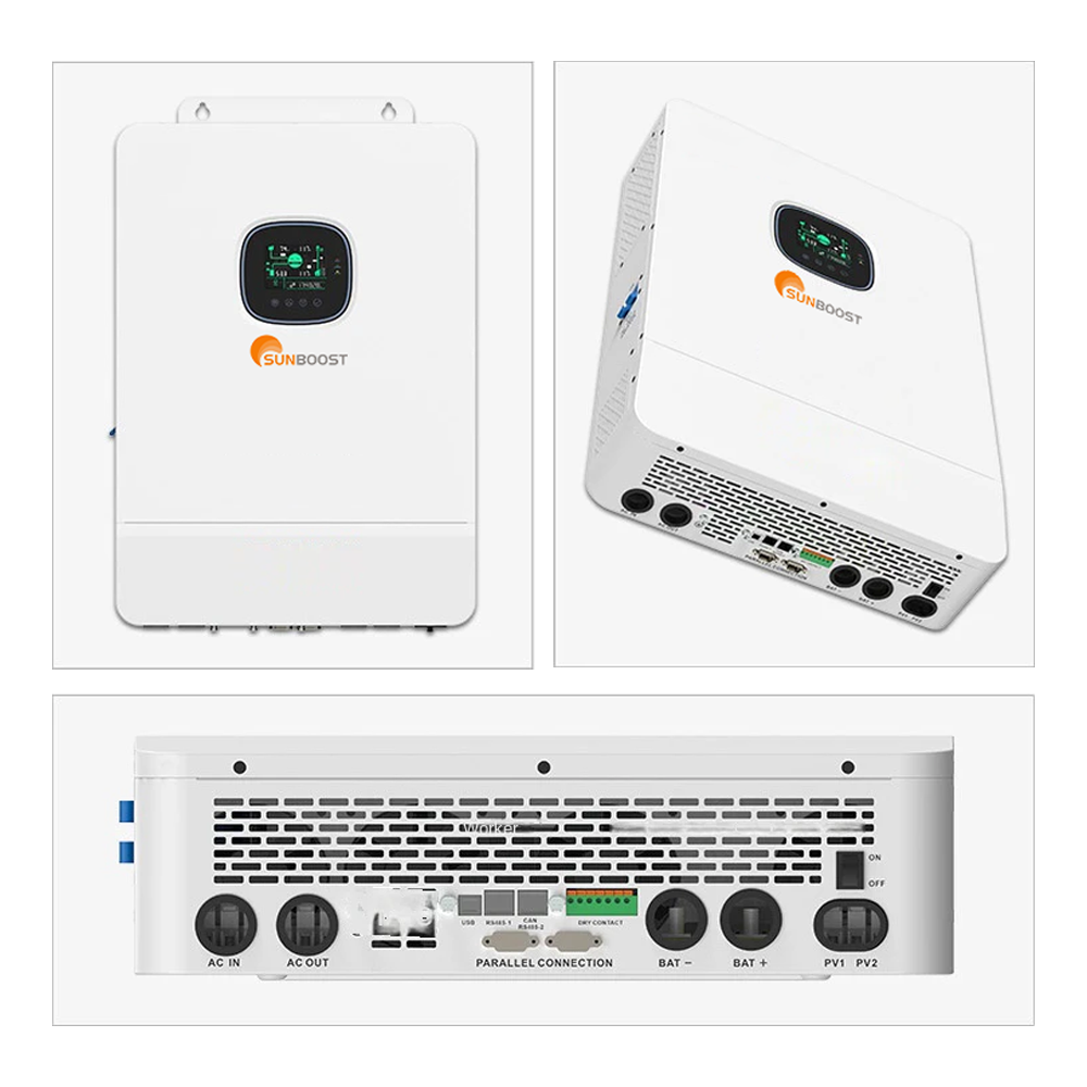 SUNBOOST 8KW 10KW Hybrid Grid 120V/240V 48V AC MPPT String Solar Inverters Single DC/AC Inverter Direct Sale China