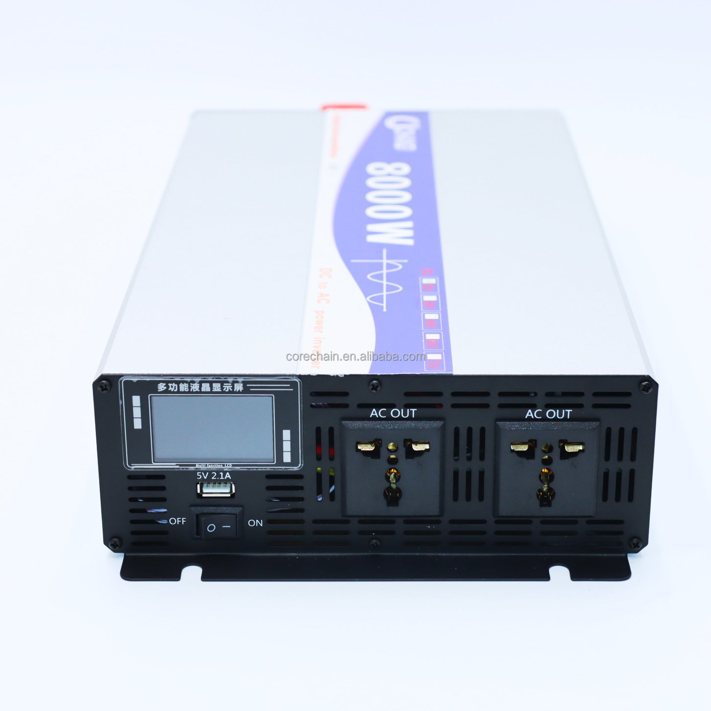 Power Inverter DC To AC Converter Solar Inverter 12v 24v 48v 72v 110v 220v Pure Sine Wave 8000w For Truck RV Car