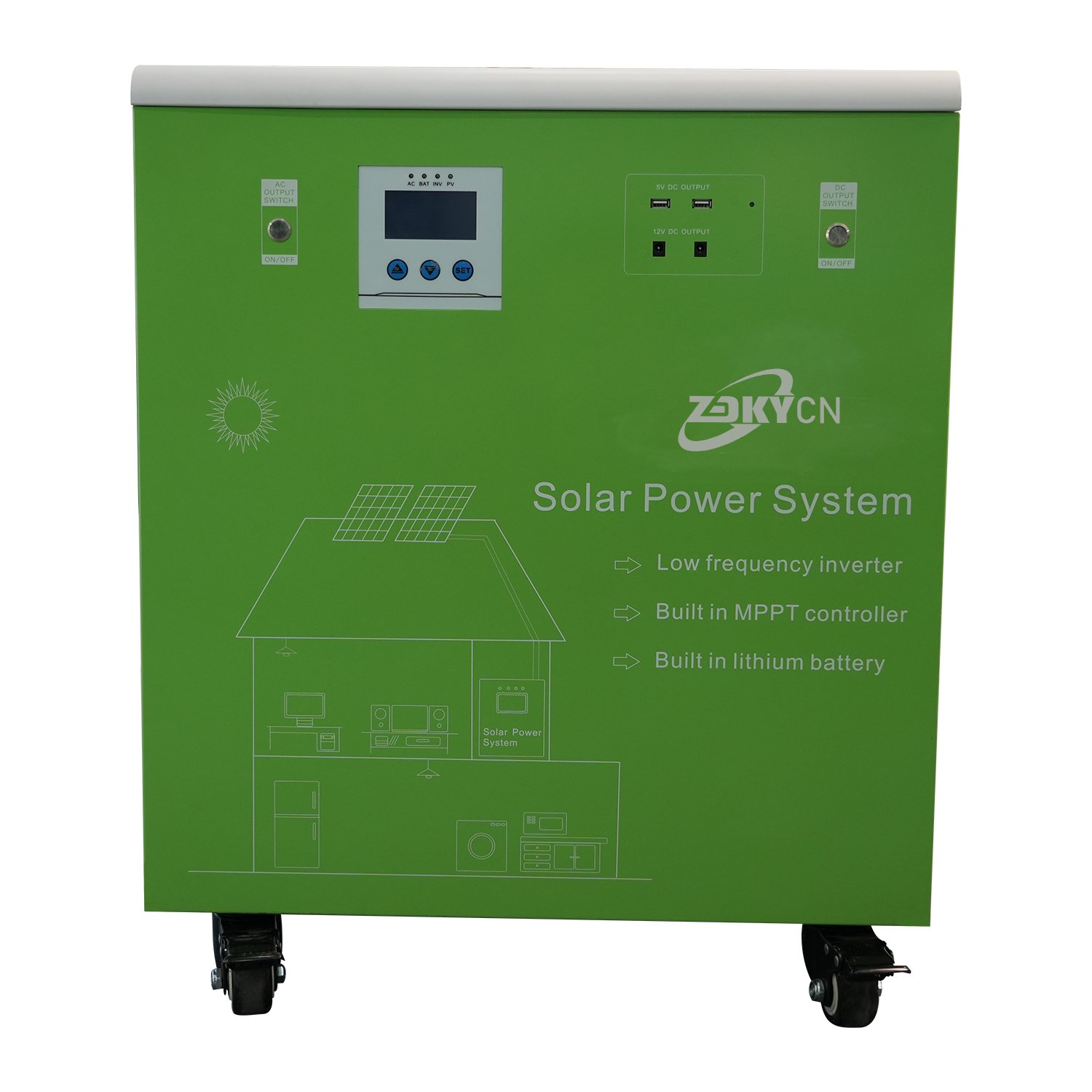 6000Wh All-In-One Home Energy Storage Battery Inverter Lithium Ferro Phosphate Battery