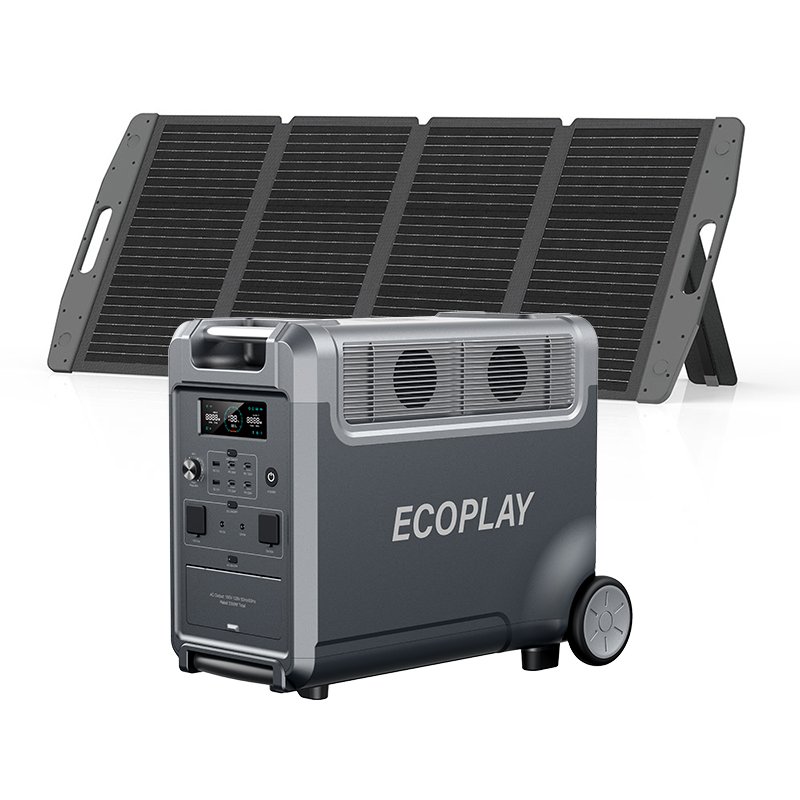 Portable solar generator 3600W Huge capacity 3840Wh insie Lifepo4 Battery support 2000W Solar input with UPS