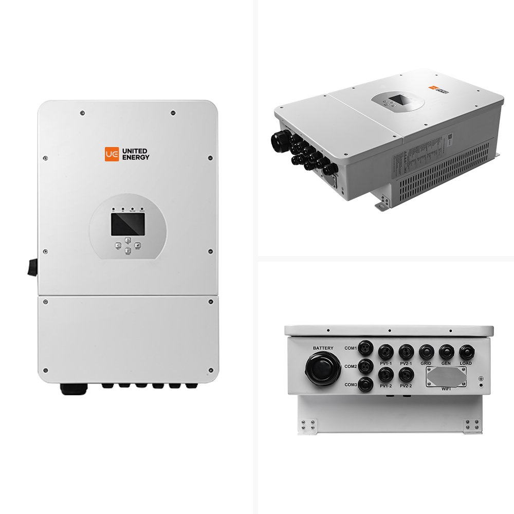 UE Hybrid Solar Inverter 3 Phase 10Kw 20 Kw 48V Dc 400V Ac On Off Grid Inverter