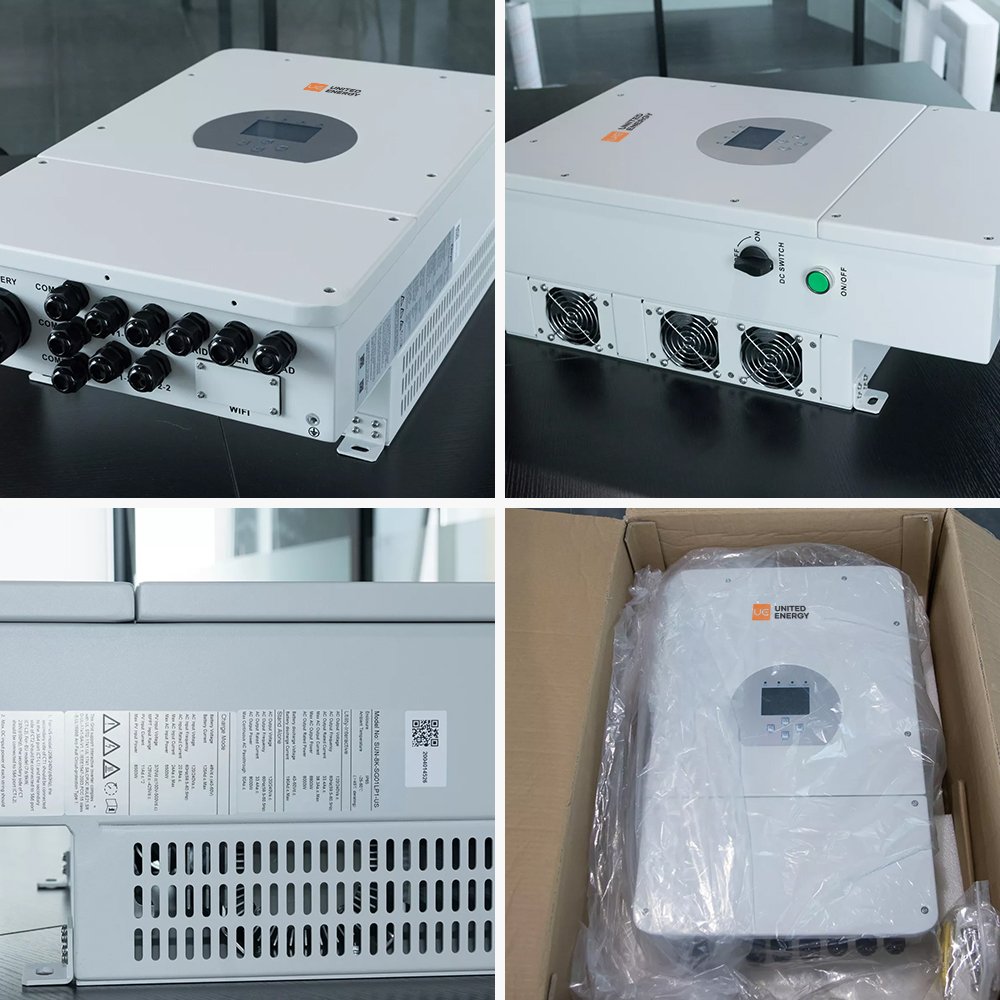UE Hybrid Solar Inverter 3 Phase 10Kw 20 Kw 48V Dc 400V Ac On Off Grid Inverter