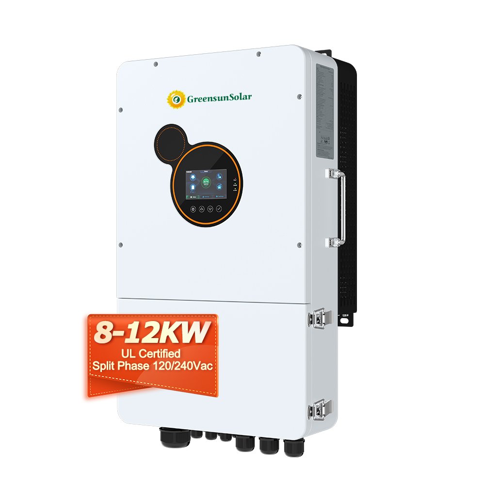 Greensun 12kw Hybrid inverter With Wall 15kwh 30kwh Lithium Battery For solar Energy System