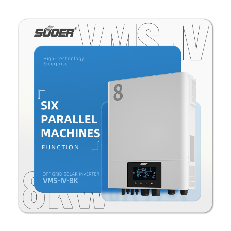 Home use smart off grid 8kW MPPT hybrid solar inverter for european market