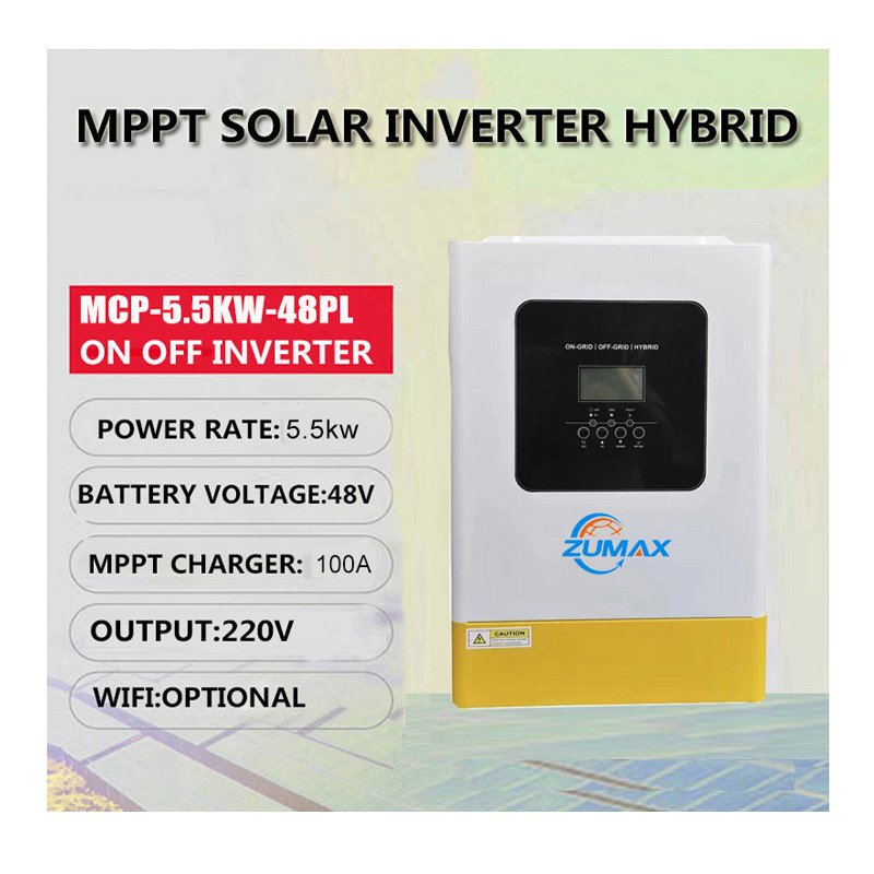 zumax NEW arrive parallell function high performance built in mppt 100A 120A 3000W 5000W 6000w solar inverter