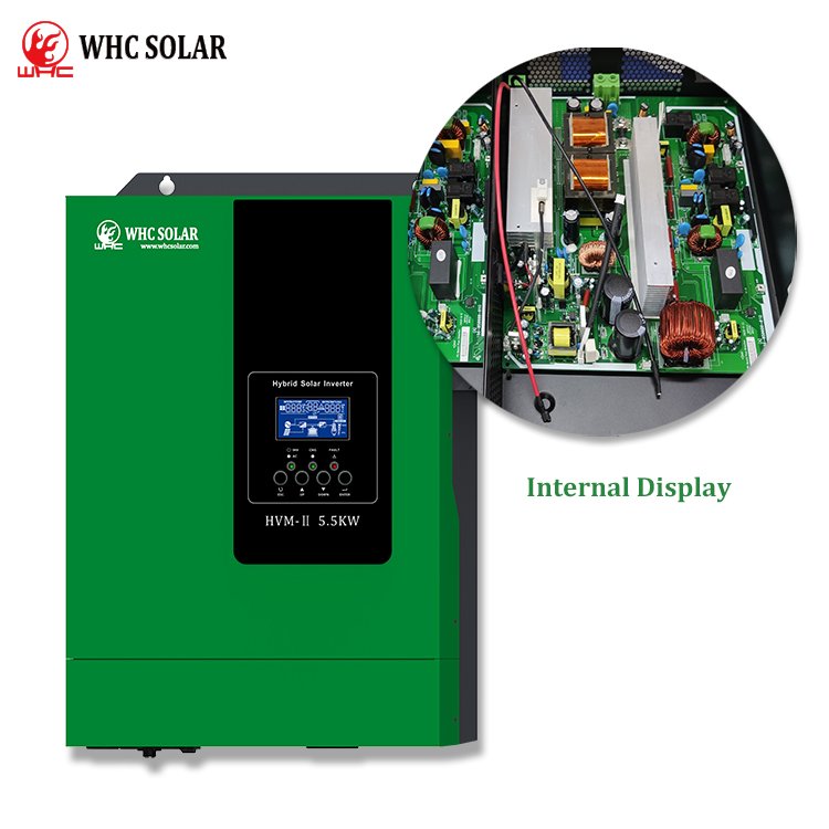 WHC 3.5kw 5.5kw grid tie off grid inverter 12v 24v inverter mppt solar hybrid solar inverter for solar energy system