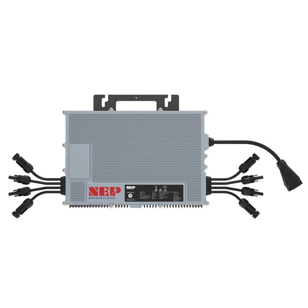 Wholesale NEP Solar Small Microinverter Dc To Ac 2000W On Grid Wifi Solar Inverter For Photovoltaic Home Solar Panel System
