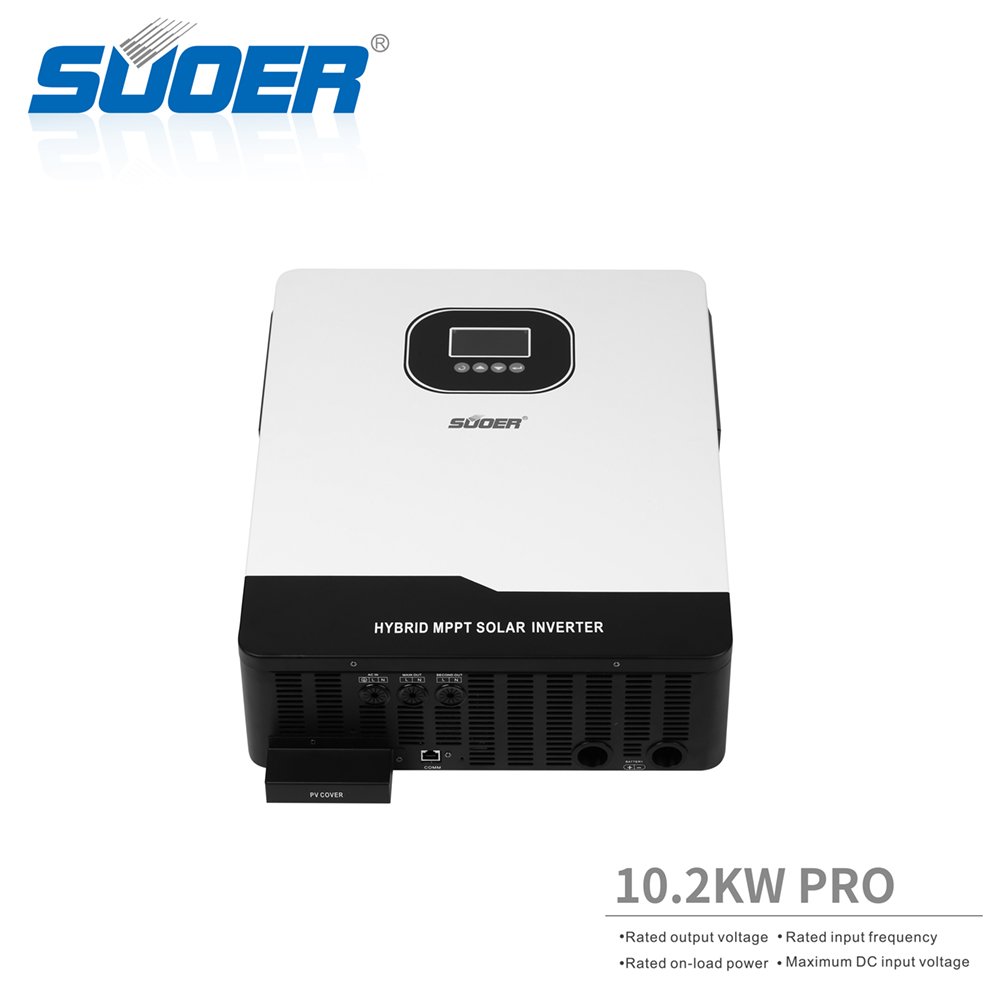 SUOER Off Grid Solar Power Generator System For Home 10 Kw single Phase 48v Hybrid Solar Inverter