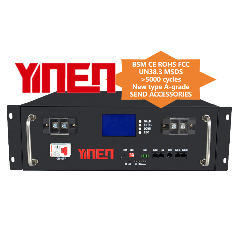 51.2V 100ah 5kwh 10kwh LiFePO4 Rack Mounted Battery Solar Energy Storage Home System