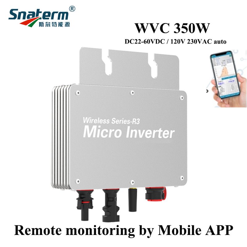 Wholesale price on grid hybrid solar inverter single phase 350w 300w WiFi tuya solar power system