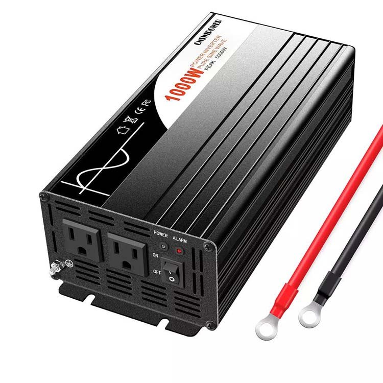High Efficiency DC 12V 24V to AC 220V 240V Solar 1000W Pure Sine Wave Power Inverter