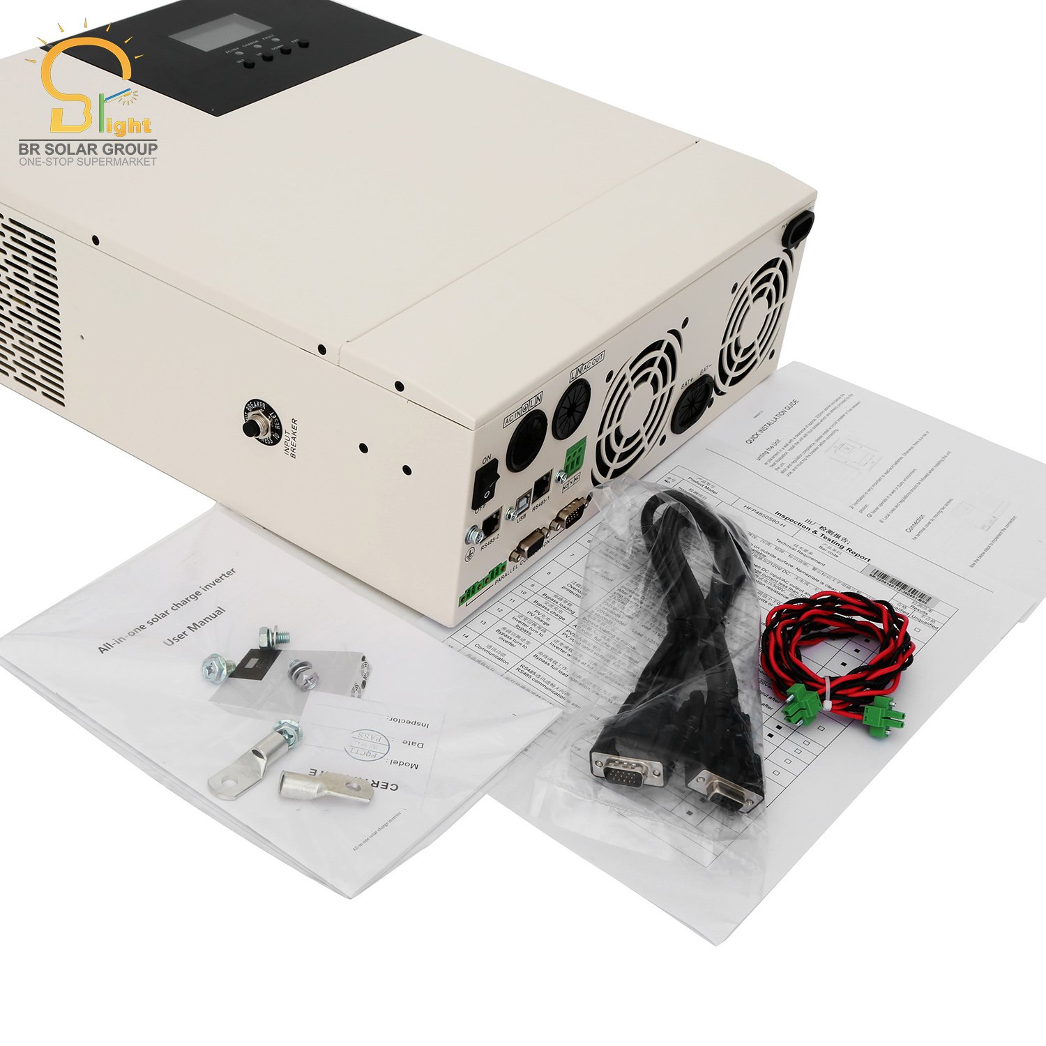 BR solar inverter 12V 24V 48V hybrid 3kw 5kw 7kw 8kw 10kw 15kw energy storage 240v ac split phase inverter solar power inverters