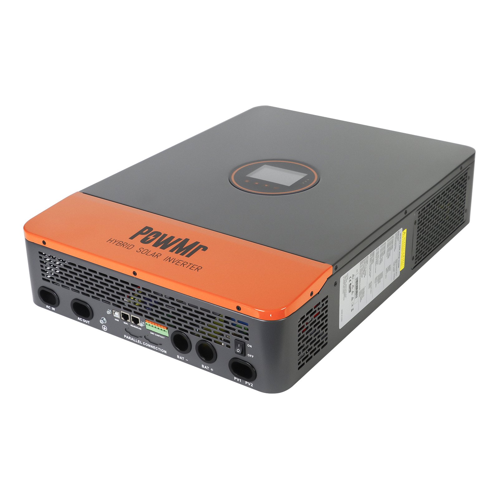 Powmr 5KW 8KW 10KW 12KW Off/on grid Solar Inverter 48V 230Vac MPPT Three Phase Hybrid Solar Inverter