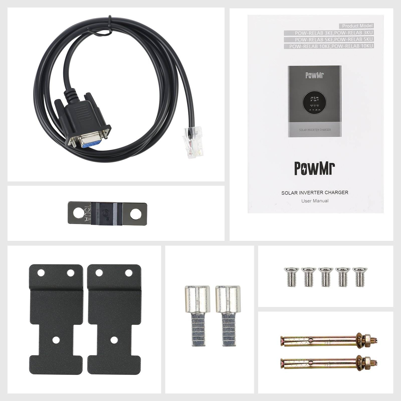 PowMr New Product 3KW 5KW 10KW Pure Sine Wave Solar Inverter 24Vdc 48Vdc 110Vac Grid Tied Solar Inverter Charger