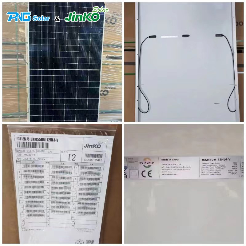 JINKO Solar Power Panel 500w 550W 540watt 550w JINKO P type solar panel tiger pro