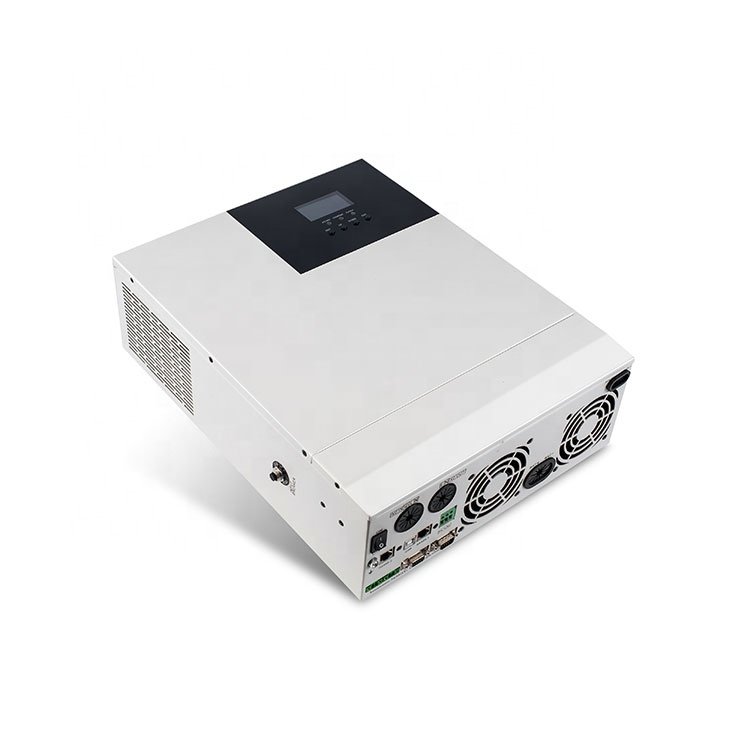 smart factory 5.5KW 5.5KVA MPPT 80A 500VDC PV Input 220VAC 48V with/no Parallel Function 5500W 3 Phase Hybrid Solar inverter