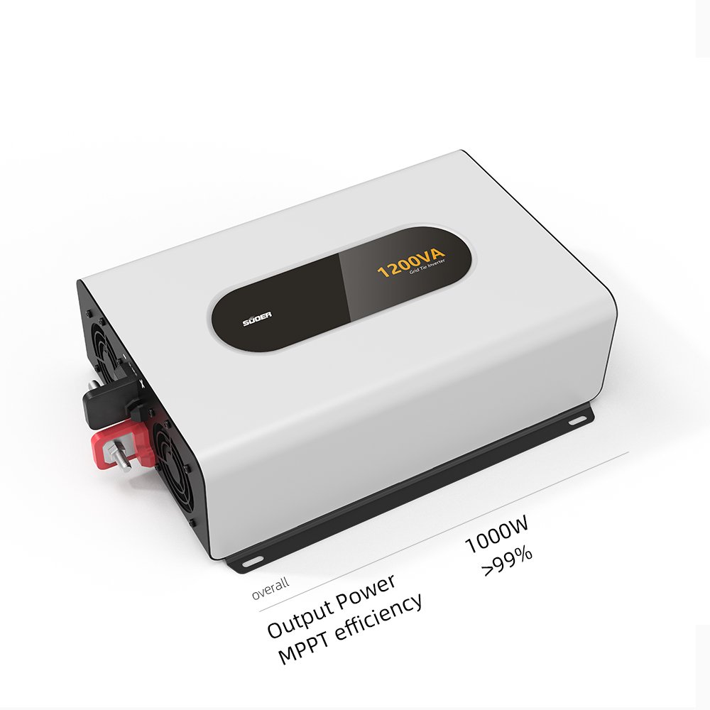Suoer 1200 watt handle display single output solar grid tie inverter with CT sensor