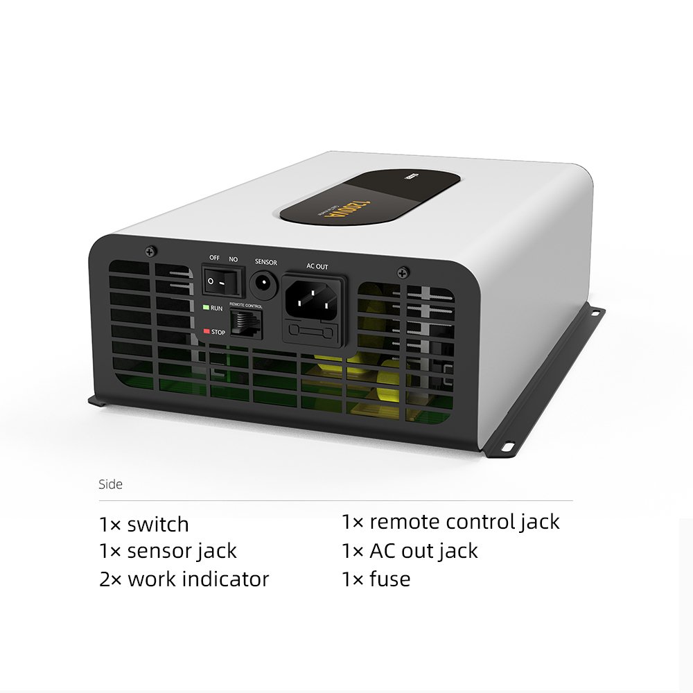 Suoer 1200 watt handle display single output solar grid tie inverter with CT sensor