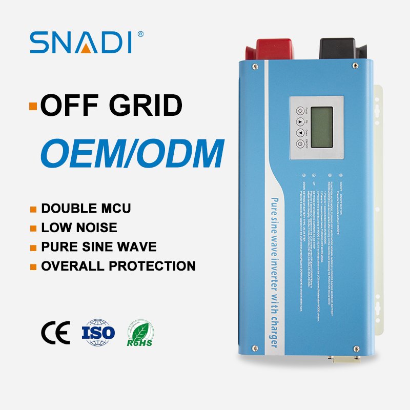 Home Solar Power Inverters LCD AC 12V 24V 48V Single Phase Off Grid Pure Sine Wave Solar Inverter