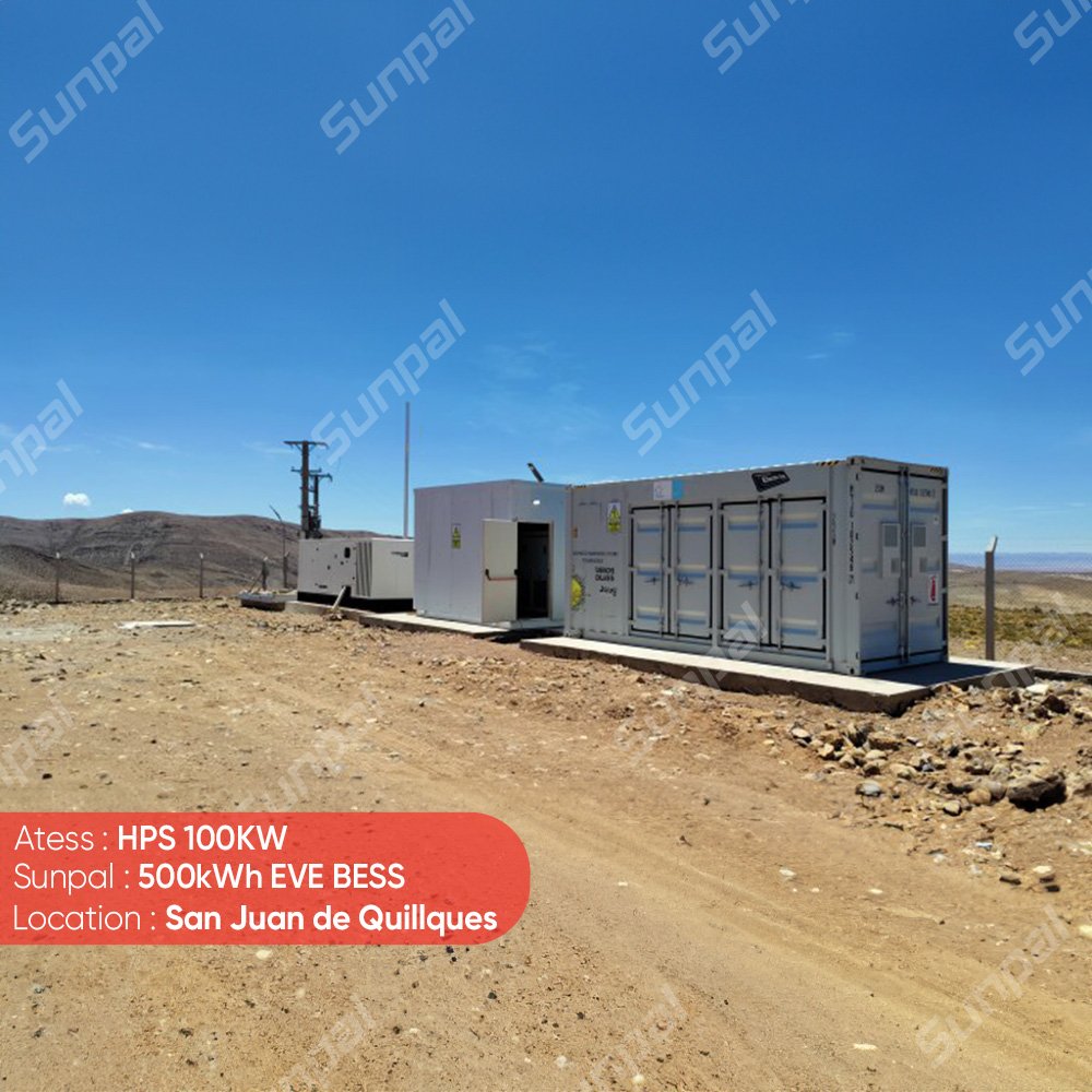 Atess All In One Ess Inverter 220V 480V 100Kw 150Kw On Off Grid High Voltage Solar Inverters
