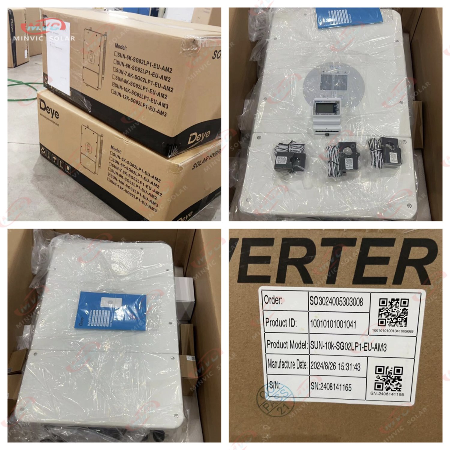 Deye 12kw 1 Phase Hybrid Inverter SUN-12K-SG02LP1-AU Hybrid Solar Inverter With Lithium Battery