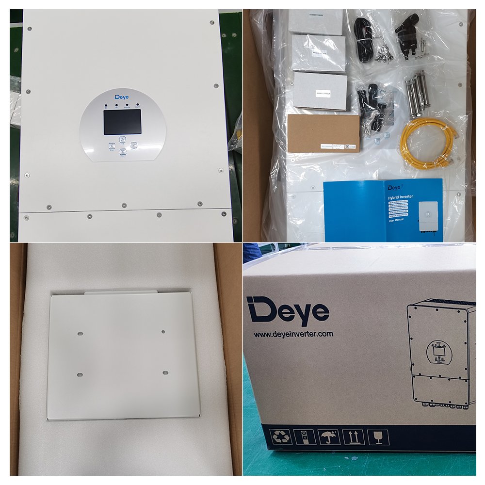 Top Brand Deye Brand 3.6kw 6kw SUN-8K-SG05LP1-EU Grid Tie Hybrid Inverters Pure Sine Wave Single Phase Hybrid Solar Inverter