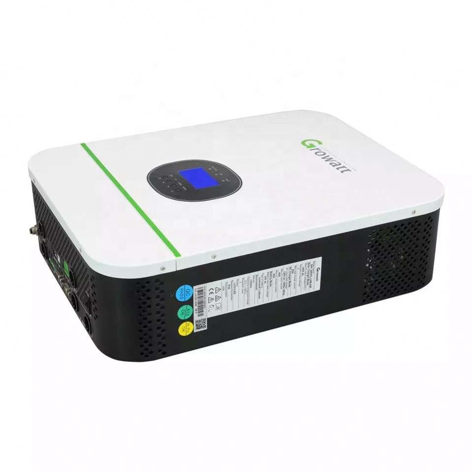 Growatt 24V 48V Pure Sine Wave Solar MPPT Inverter Hybrid Off Grid 15KW 10KW 6KW 3KW 3kva 3000W Solar Inverter