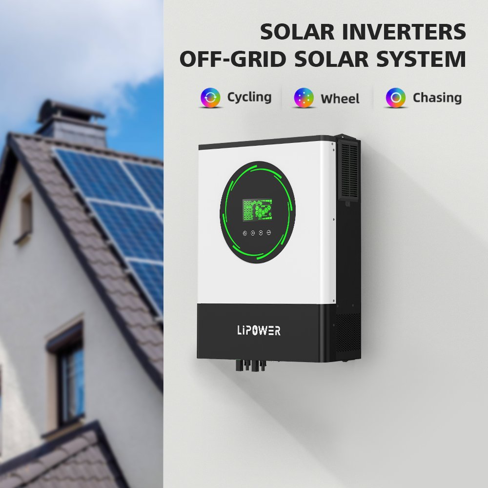 Lipower offgrid solar power system home 8KW pure sine wave hybrid 8000w solar Inverter