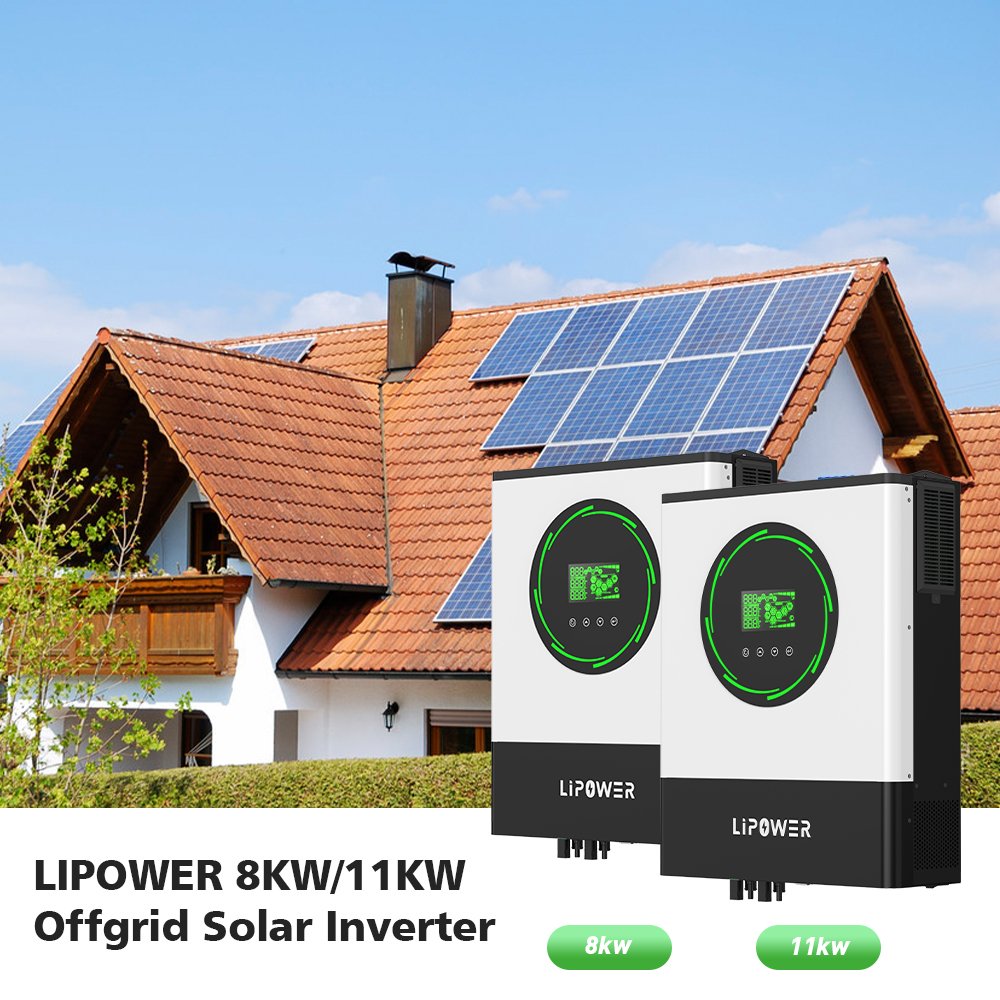 Lipower offgrid solar power system home 8KW pure sine wave hybrid 8000w solar Inverter