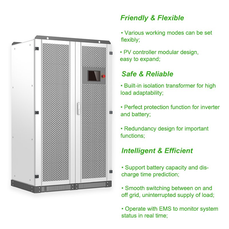 EnergyCreative ESS 30KW 50KW 100KW 150KW 250KW 500KW Three Phase Commercial Hybrid Solar Inverters