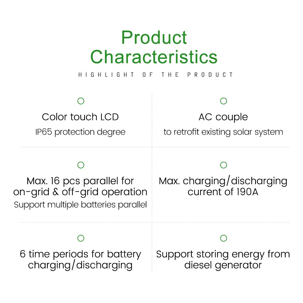 Deye On/Off Grid Hybrid Inverter 5 Kw Hybrid Deye Solar Inverter