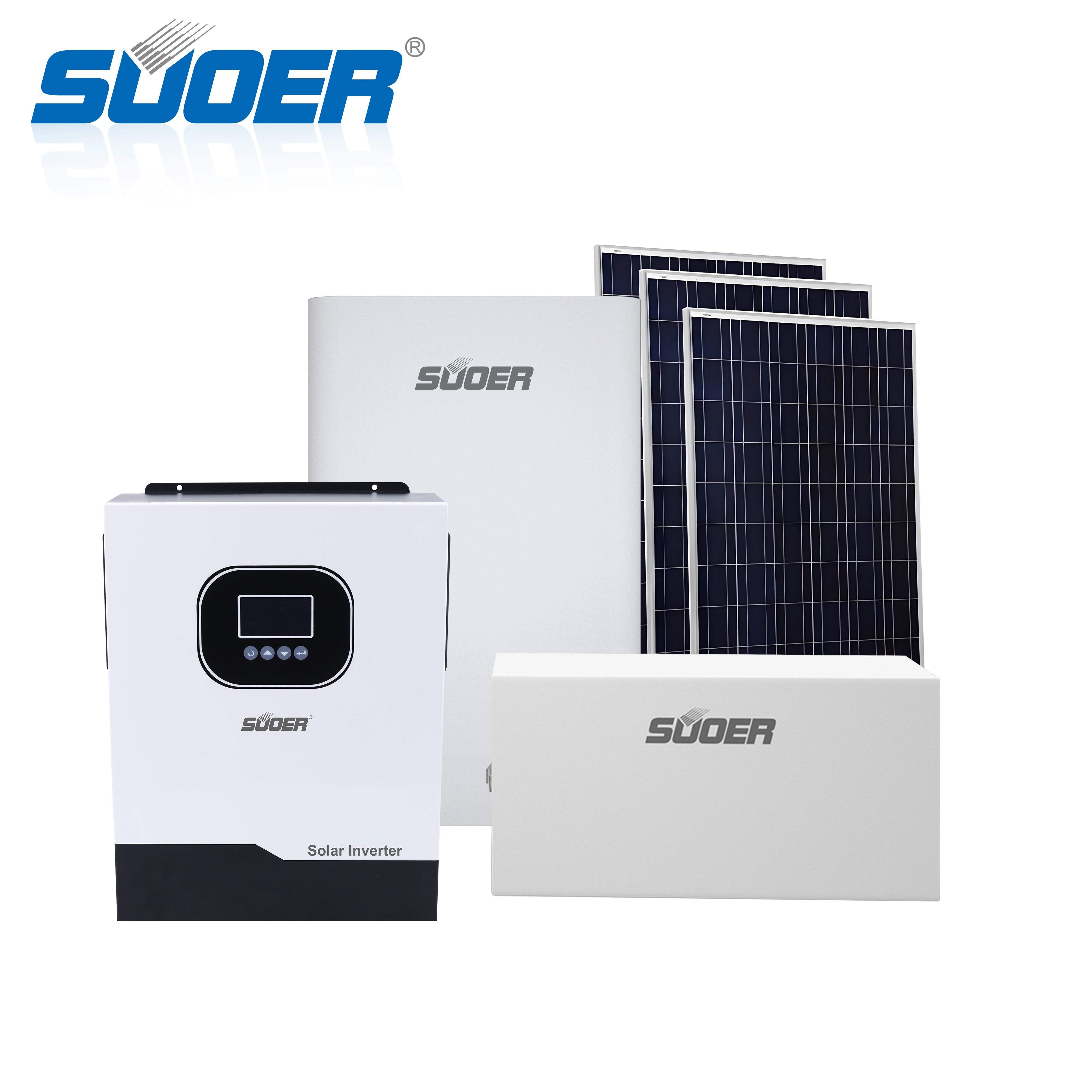 SUOER manufacture 6.2kw off grid complete solar electric power system for home use off grid solar inverter