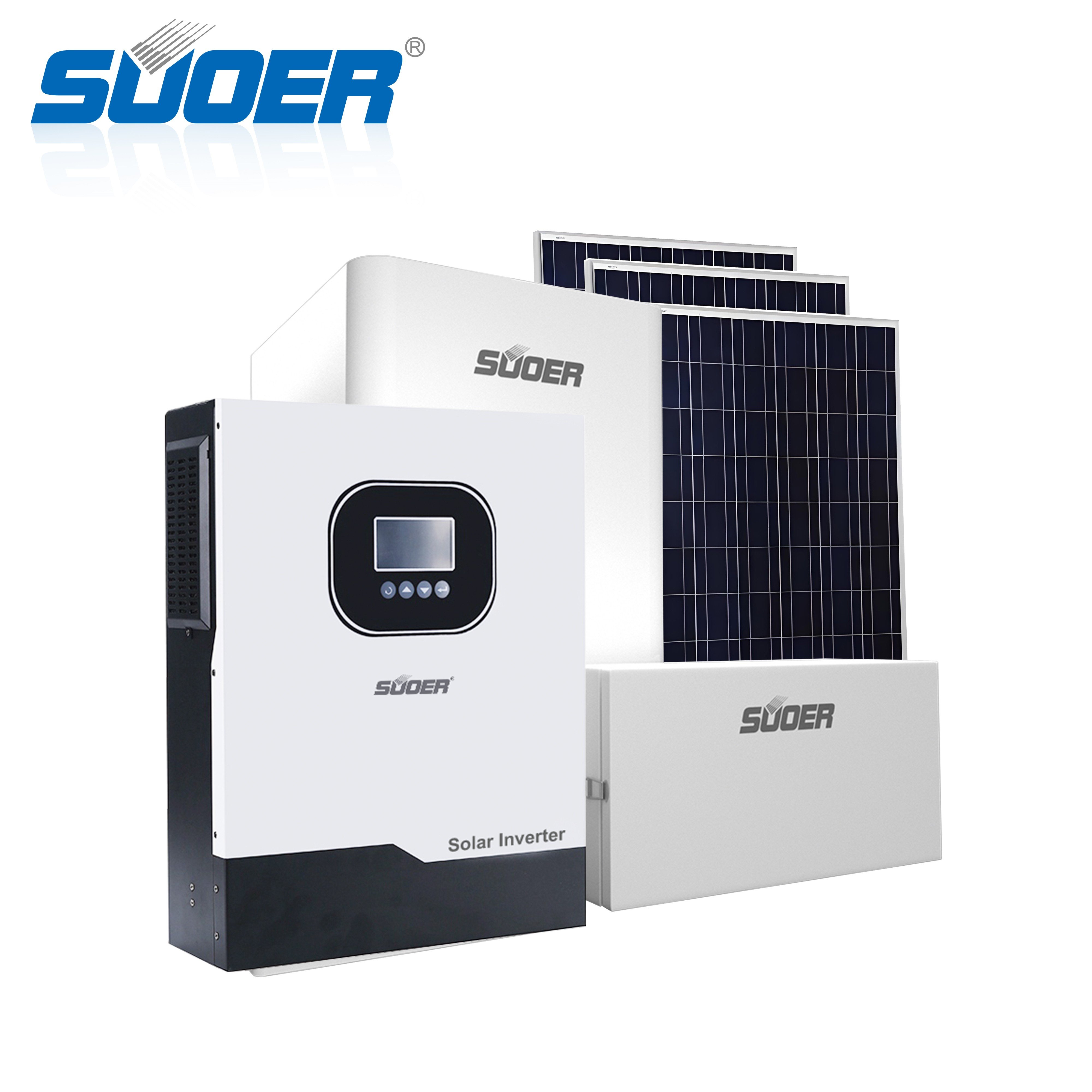 SUOER manufacture 6.2kw off grid complete solar electric power system for home use off grid solar inverter