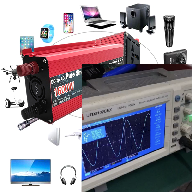 Pure Sine Wave Inverter 12V/24V/48V/60V To AC 110V 220V 8000/6000/4000/3000W Voltage Transformer Power Converter Solar Inverter