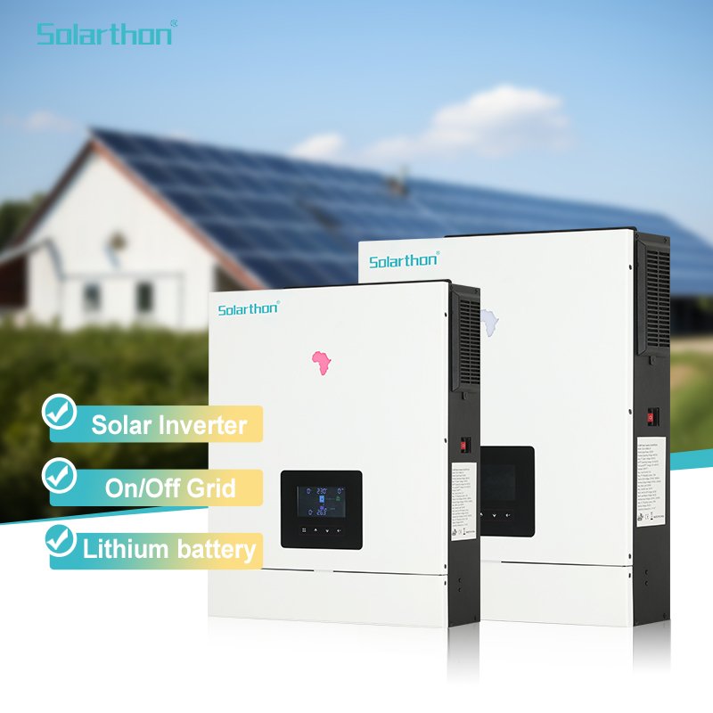 Solarthon Off Grid Powmr Hybrid Inverter 4200W 6200W Solar Inverter For Solar Panel System