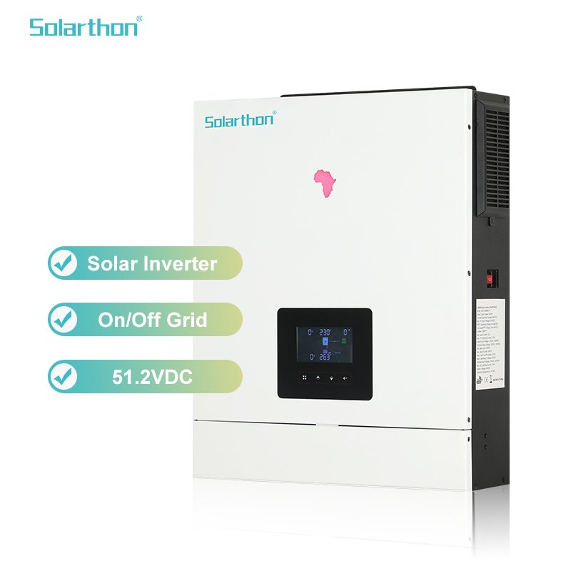 Solarthon Off Grid Powmr Hybrid Inverter 4200W 6200W Solar Inverter For Solar Panel System