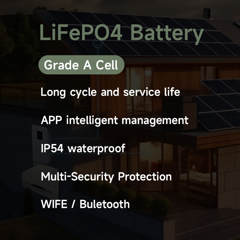 10kwh 20kw 40kwh 50kwh 10kw solar inverters system battery bms 48v lifepo4 120ah lithium 200a for home eu stock