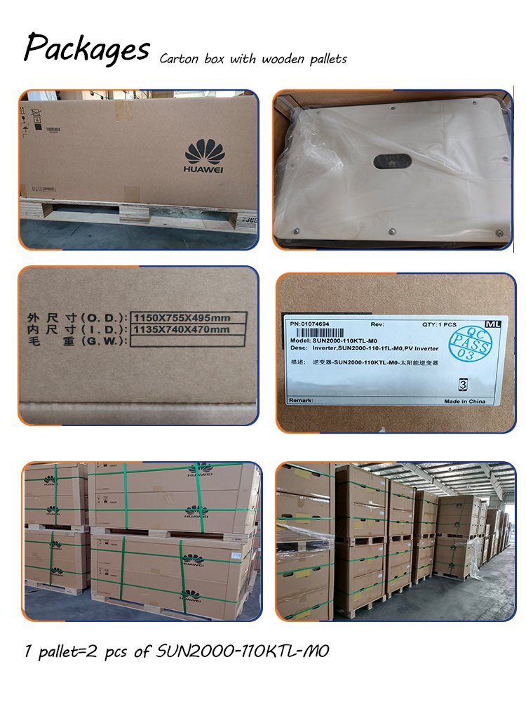 HUAWE1 SUN2000 60KW KTL-M0 smart string inverter three phase commercial HUAWE1 on grid solar inverter