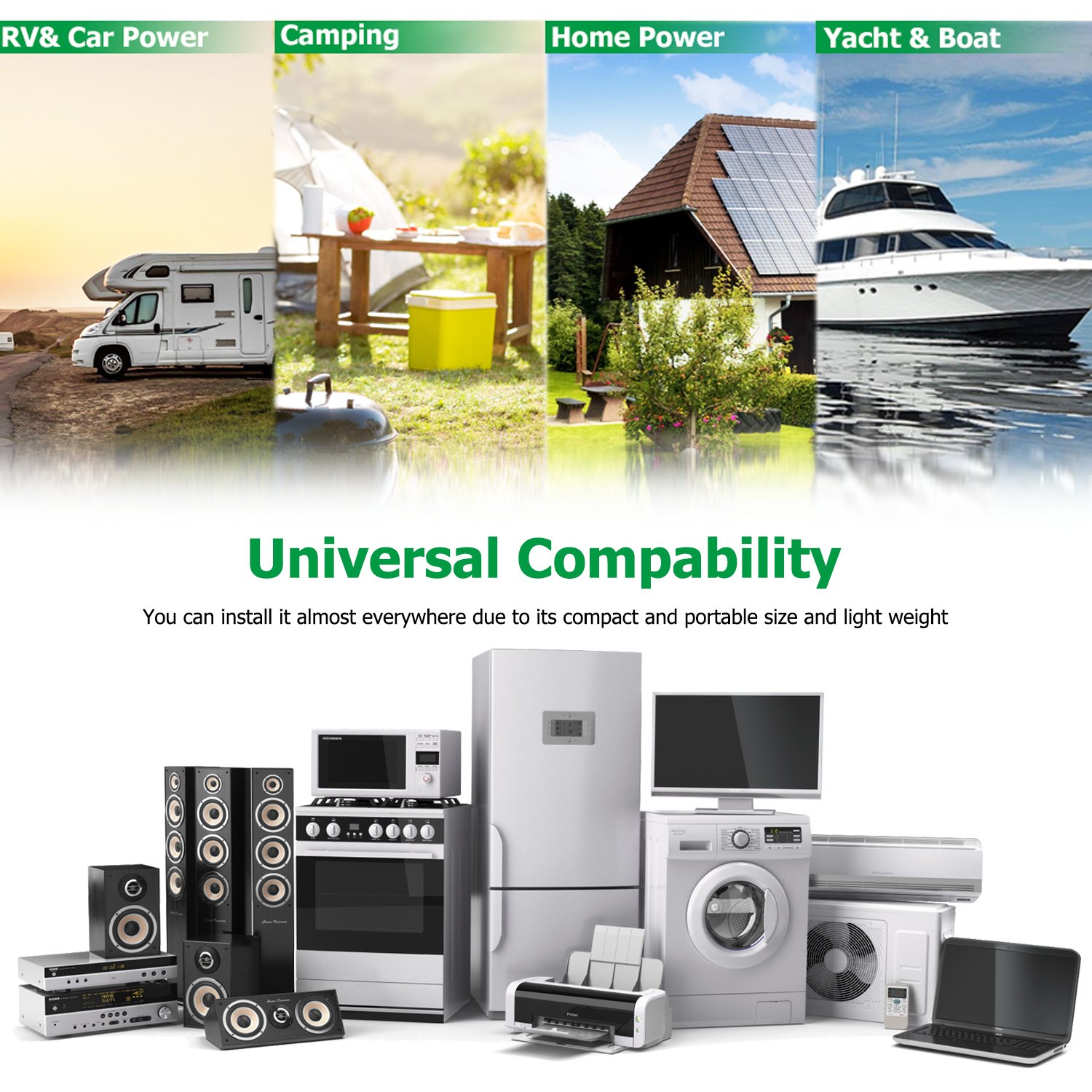1500W Single Phase Home Appliance Off Grid 12V 24V DC To AC 110V 220V Solar Inverter, Pure Sine Wave Inverter 1500 Watt 1.5kw