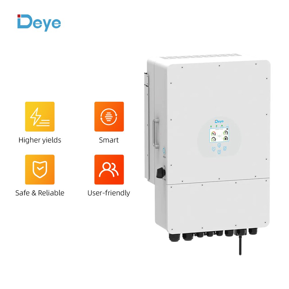 Deye SUN-5/6/8/10/12K-SG04LP3 three phase 2 mppt 6kw 8kw 12kw hybrid solar inverter