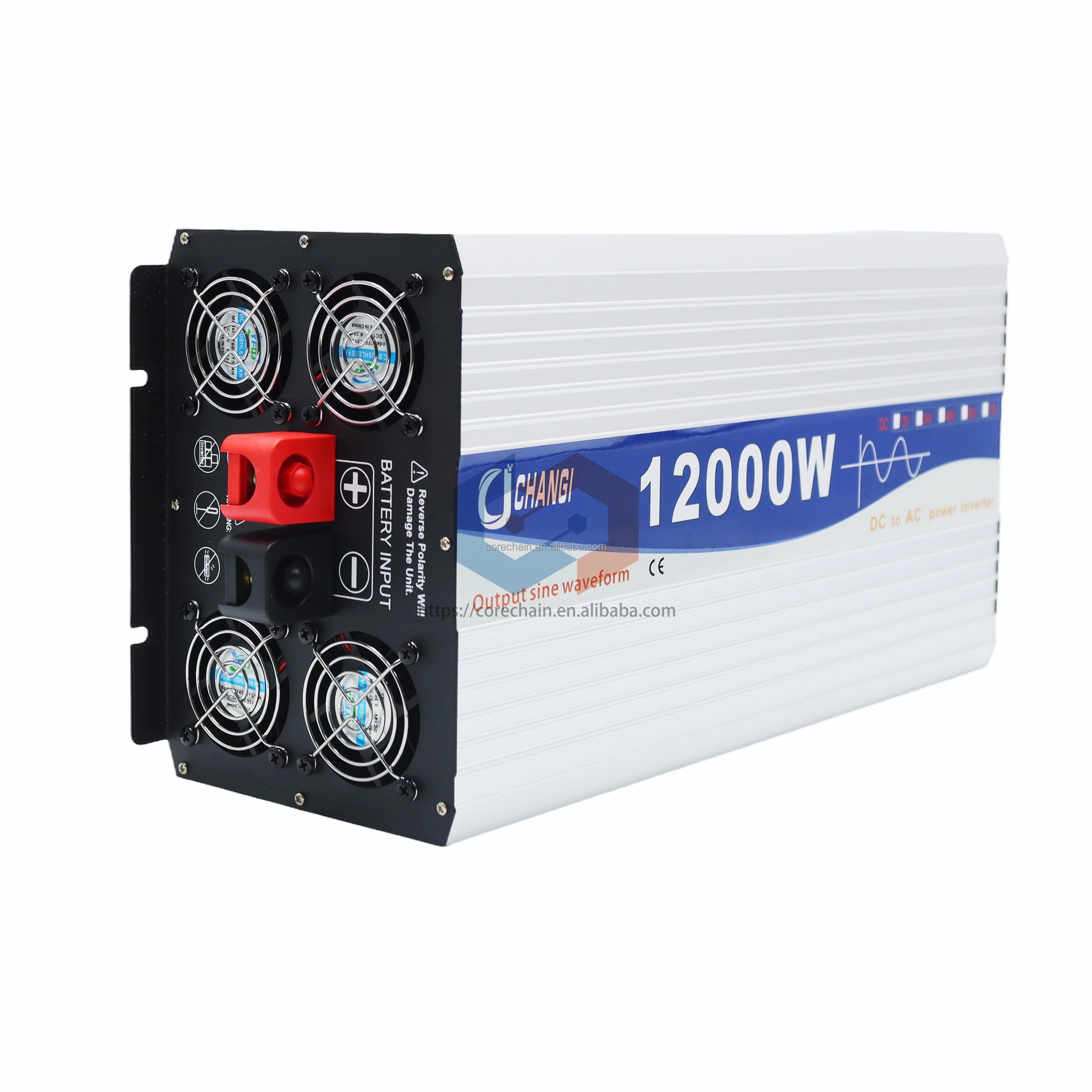 Solar Panel Inverter DC12v 24v 36v 48v 72v To AC 110V 220V Low Frequency Pure Sine Wave Inverter DC To Ac Solar Inverter 12KW