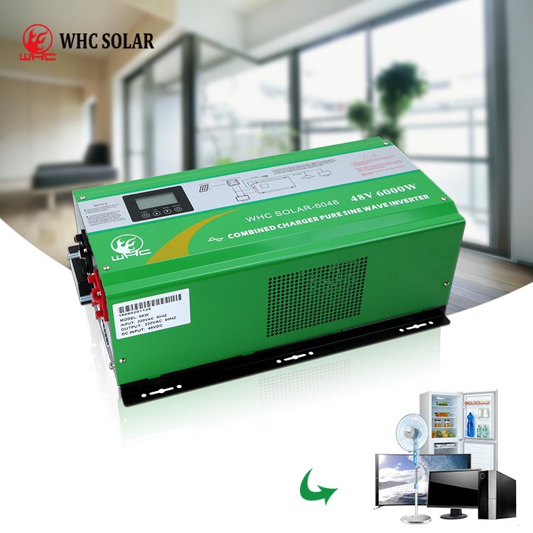 WHC Solar Power System Home Inverter 12V 220V Manufacturer 48V 220V 3000W Pure Sine Wave Solar Inverter